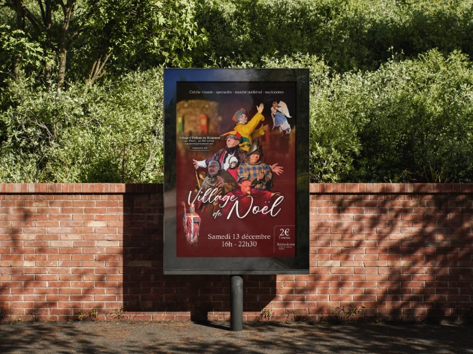 Mockup identité visuelle communication Les Cavaliers